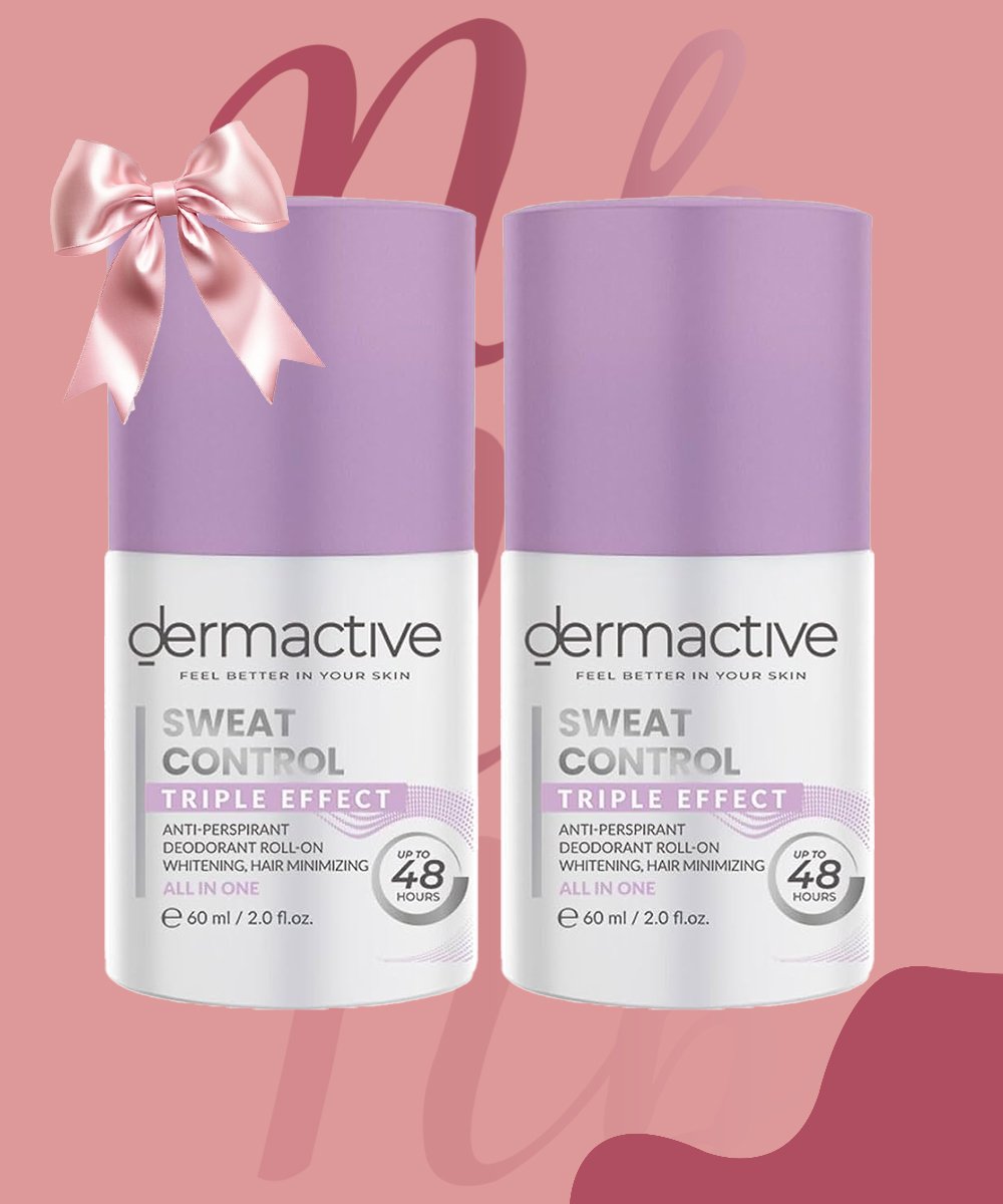 DERMACTIVE DEODORANT ROLL ON TRIPLE EFFECT 60ML (1+1)