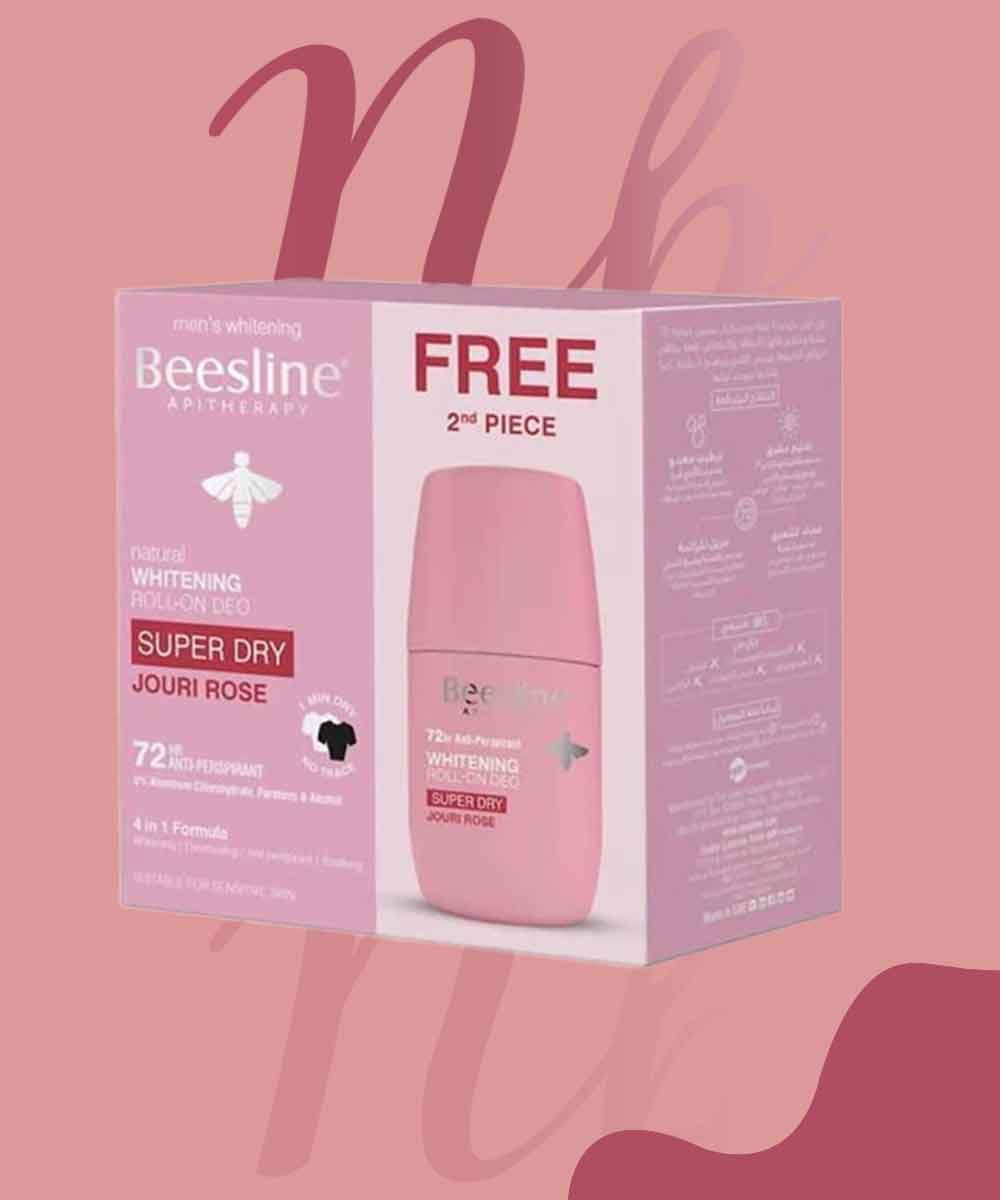 BEESLINE WHITENING ROLL ON (S.DRY JOURI ROSE)1+1 50ML